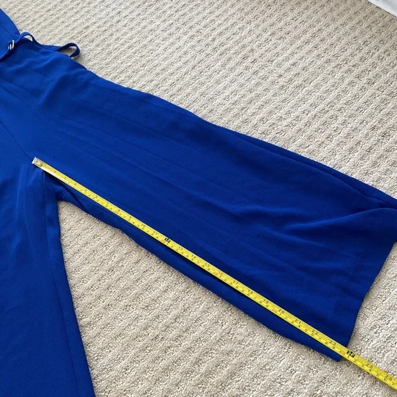 MICHAEL Michael Kors Twilight Blue D Ring Belt Cropped Pant Jumpsuit - Picture 14 of 16